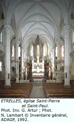 Etrelles, église Saint-Pierre, Saint-Paul